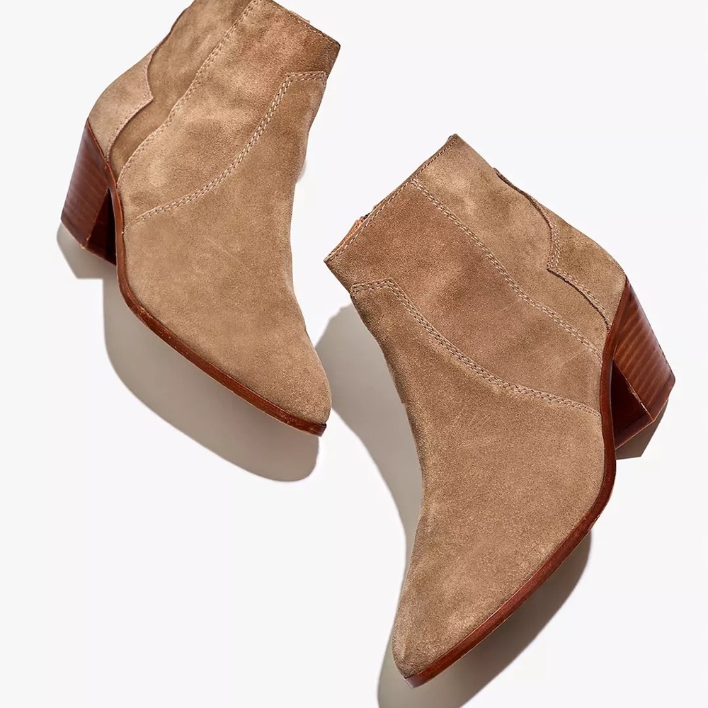 Madewell The Western Boot in Suede